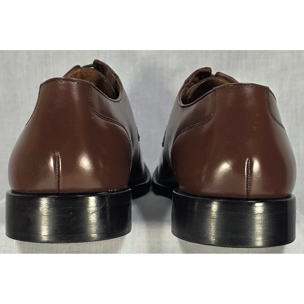 Bostonian First Flex Mens Brown Leather Moc Toe Derby Dress Shoes 11 M‎ 25022